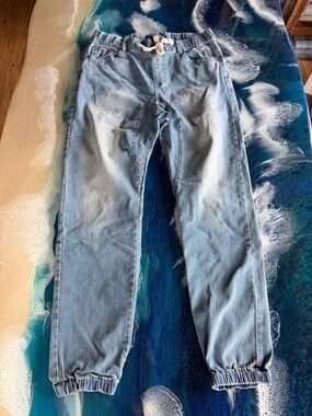 NWOT VICTORIOUS Los Angeles DENIM COTTON JEAN SWEATS (UNISEX) XL